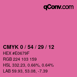 Color code: CMYK 0 / 54 / 29 / 12 | qconv.com