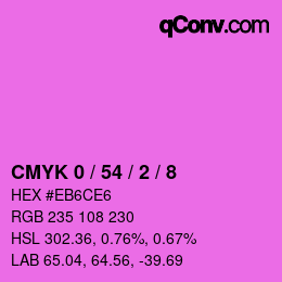 カラーコード: CMYK 0 / 54 / 2 / 8 | qconv.com