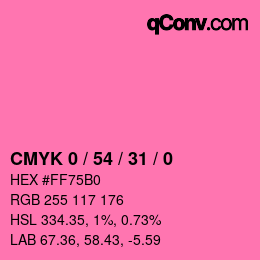 Color code: CMYK 0 / 54 / 31 / 0 | qconv.com