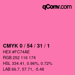 Color code: CMYK 0 / 54 / 31 / 1 | qconv.com