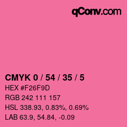 Color code: CMYK 0 / 54 / 35 / 5 | qconv.com