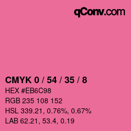 Color code: CMYK 0 / 54 / 35 / 8 | qconv.com