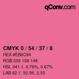 Color code: CMYK 0 / 54 / 37 / 8 | qconv.com