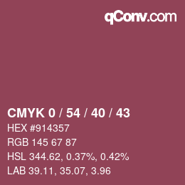 Color code: CMYK 0 / 54 / 40 / 43 | qconv.com