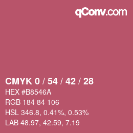 Color code: CMYK 0 / 54 / 42 / 28 | qconv.com