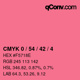 Color code: CMYK 0 / 54 / 42 / 4 | qconv.com