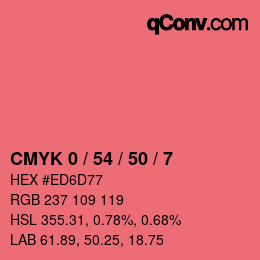 Color code: CMYK 0 / 54 / 50 / 7 | qconv.com