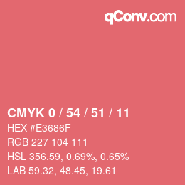 Color code: CMYK 0 / 54 / 51 / 11 | qconv.com