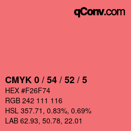 Color code: CMYK 0 / 54 / 52 / 5 | qconv.com