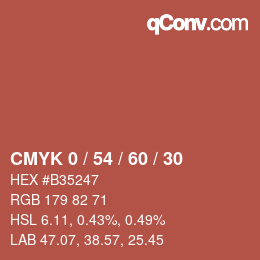 Color code: CMYK 0 / 54 / 60 / 30 | qconv.com