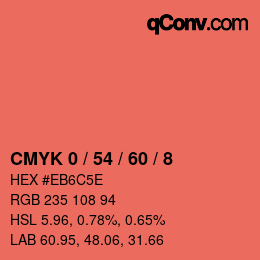 Color code: CMYK 0 / 54 / 60 / 8 | qconv.com