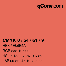 Color code: CMYK 0 / 54 / 61 / 9 | qconv.com