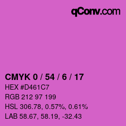 Color code: CMYK 0 / 54 / 6 / 17 | qconv.com