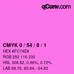 Color code: CMYK 0 / 54 / 8 / 1 | qconv.com