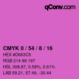 Color code: CMYK 0 / 54 / 8 / 16 | qconv.com