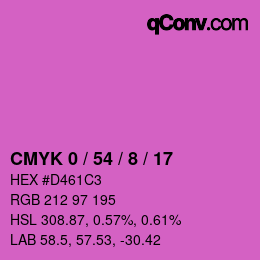 Color code: CMYK 0 / 54 / 8 / 17 | qconv.com