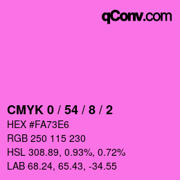 Color code: CMYK 0 / 54 / 8 / 2 | qconv.com
