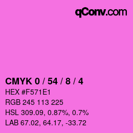 Color code: CMYK 0 / 54 / 8 / 4 | qconv.com