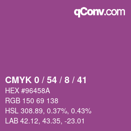 Color code: CMYK 0 / 54 / 8 / 41 | qconv.com