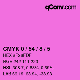 Código de color: CMYK 0 / 54 / 8 / 5 | qconv.com
