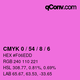 Color code: CMYK 0 / 54 / 8 / 6 | qconv.com