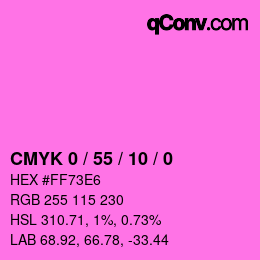 Color code: CMYK 0 / 55 / 10 / 0 | qconv.com