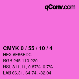 Color code: CMYK 0 / 55 / 10 / 4 | qconv.com