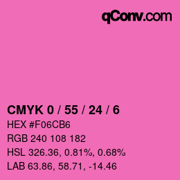 Color code: CMYK 0 / 55 / 24 / 6 | qconv.com