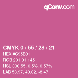 Color code: CMYK 0 / 55 / 28 / 21 | qconv.com