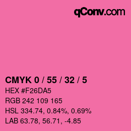 Color code: CMYK 0 / 55 / 32 / 5 | qconv.com