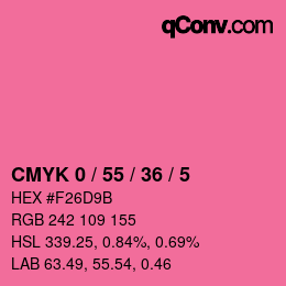 Color code: CMYK 0 / 55 / 36 / 5 | qconv.com