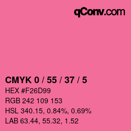 Color code: CMYK 0 / 55 / 37 / 5 | qconv.com