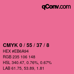 Color code: CMYK 0 / 55 / 37 / 8 | qconv.com
