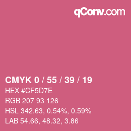 Color code: CMYK 0 / 55 / 39 / 19 | qconv.com