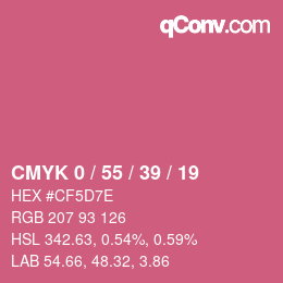 Color code: CMYK 0 / 55 / 39 / 19 | qconv.com