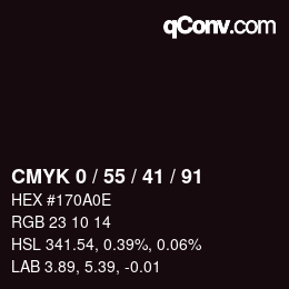 Color code: CMYK 0 / 55 / 41 / 91 | qconv.com