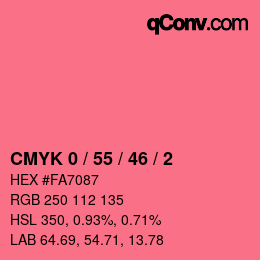 Color code: CMYK 0 / 55 / 46 / 2 | qconv.com