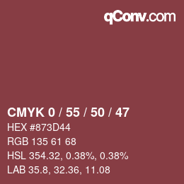 Color code: CMYK 0 / 55 / 50 / 47 | qconv.com