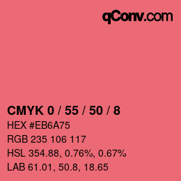 Color code: CMYK 0 / 55 / 50 / 8 | qconv.com