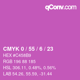 Color code: CMYK 0 / 55 / 6 / 23 | qconv.com