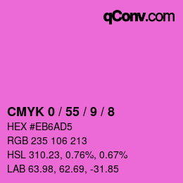Color code: CMYK 0 / 55 / 9 / 8 | qconv.com