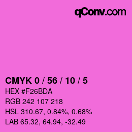 Color code: CMYK 0 / 56 / 10 / 5 | qconv.com