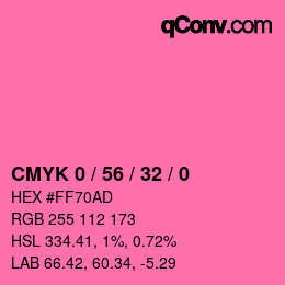 Color code: CMYK 0 / 56 / 32 / 0 | qconv.com