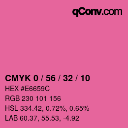 Color code: CMYK 0 / 56 / 32 / 10 | qconv.com