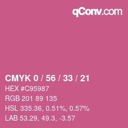Código de color: CMYK 0 / 56 / 33 / 21 | qconv.com