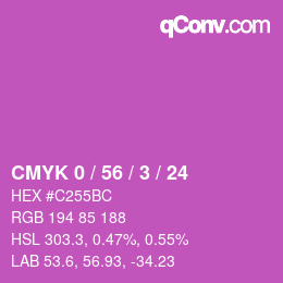 Color code: CMYK 0 / 56 / 3 / 24 | qconv.com