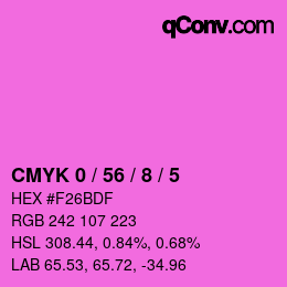 Color code: CMYK 0 / 56 / 8 / 5 | qconv.com