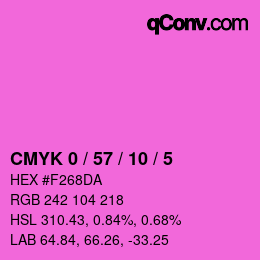 Color code: CMYK 0 / 57 / 10 / 5 | qconv.com