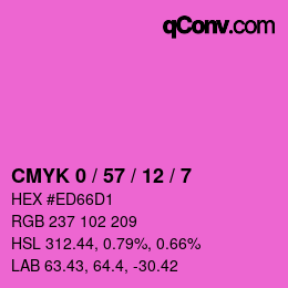 Color code: CMYK 0 / 57 / 12 / 7 | qconv.com