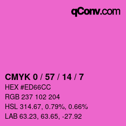 Color code: CMYK 0 / 57 / 14 / 7 | qconv.com